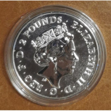 Euromince mince 2 libry Veľká Británia 2022 - Royal Arms (1 oz Ag)