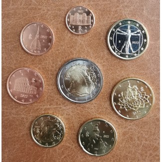 Italy 2022 set of 8 coins (UNC)