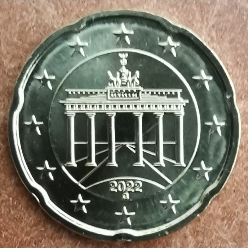 eurocoin eurocoins 20 cent Germany 2022 \\"G\\" (UNC)