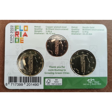 eurocoin eurocoins 42 cent Netherlands 2022 - Floriade Expo (BU karta)