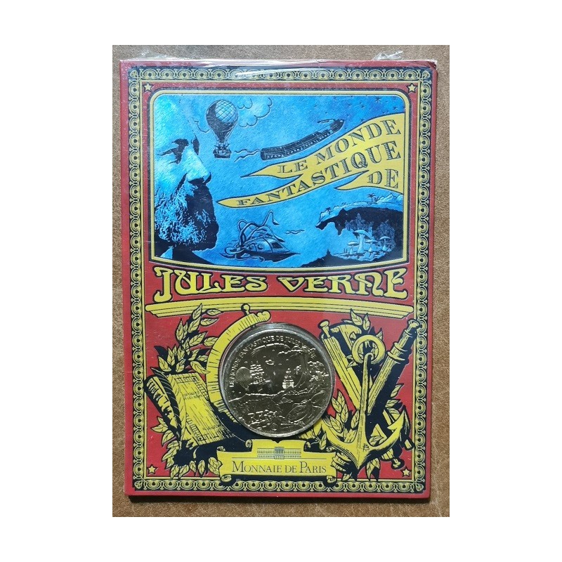 Euromince mince 1/4 Euro Francúzsko 2005 - Jules Verne (UNC)