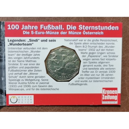 eurocoin eurocoins 5 Euro Austria 2004 Football v1 (UNC)