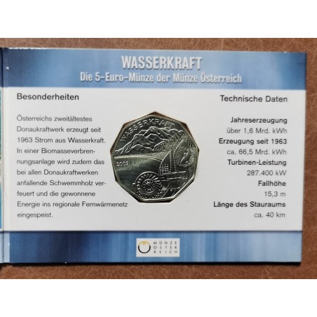 euroerme érme 5 Euro Ausztria 2003 - A víz éve - a víz ereje (UNC)