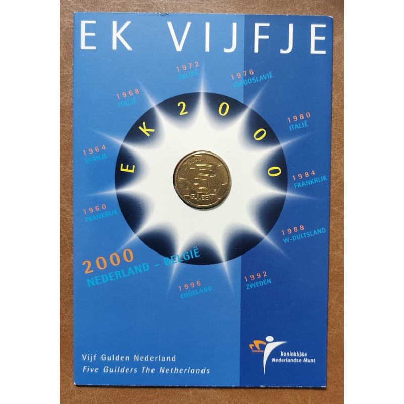 Euromince mince Holandsko 5 gulden 2000 MS vo futbale (BU)