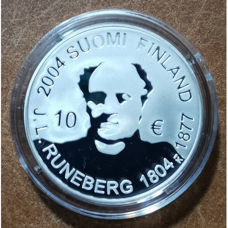euroerme érme 10 Euro Finnország 2004 - J. L. Runeberg (Proof)