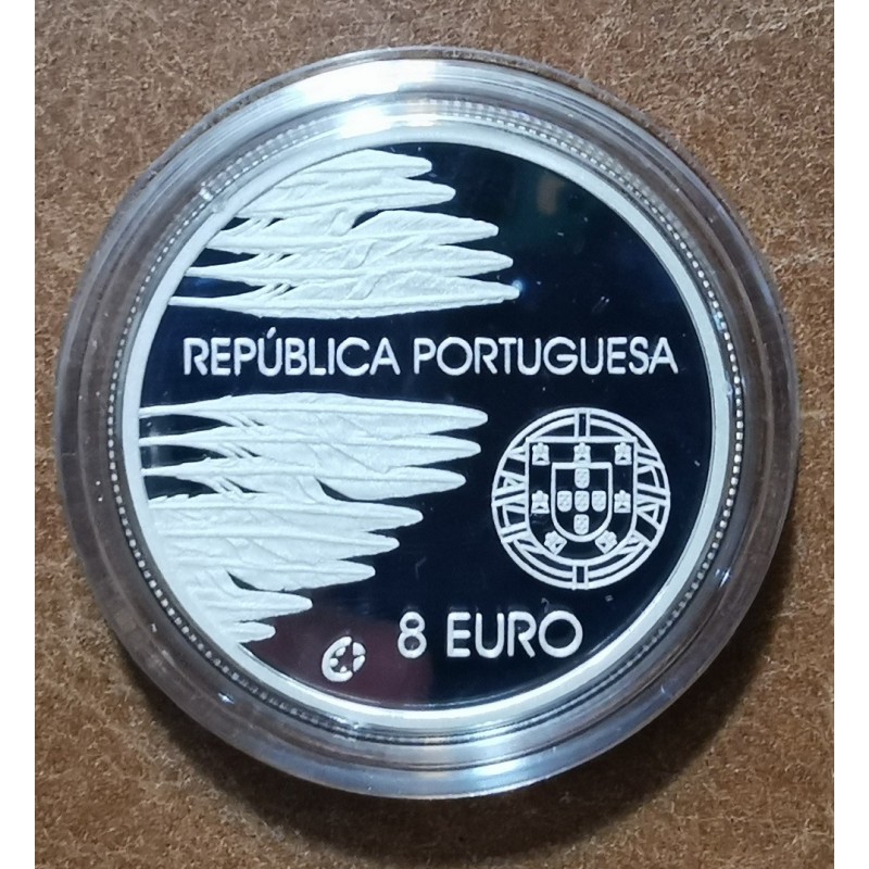 euroerme érme 8 Euro Portugália 2005 - A világháború vége (Proof)
