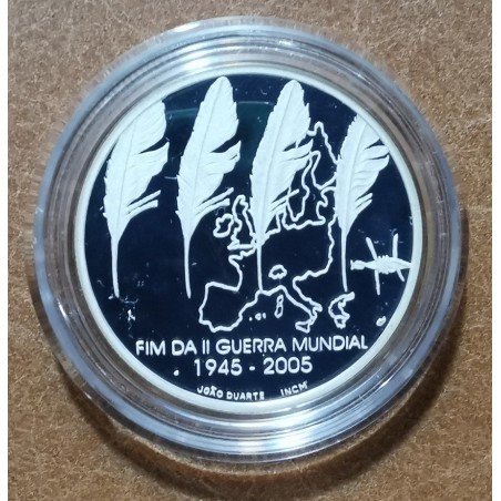 euroerme érme 8 Euro Portugália 2005 - A világháború vége (Proof)