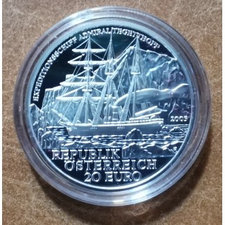 Euromince mince 20 Euro Rakúsko 2005 Admiral Tegetthoff (Proof)
