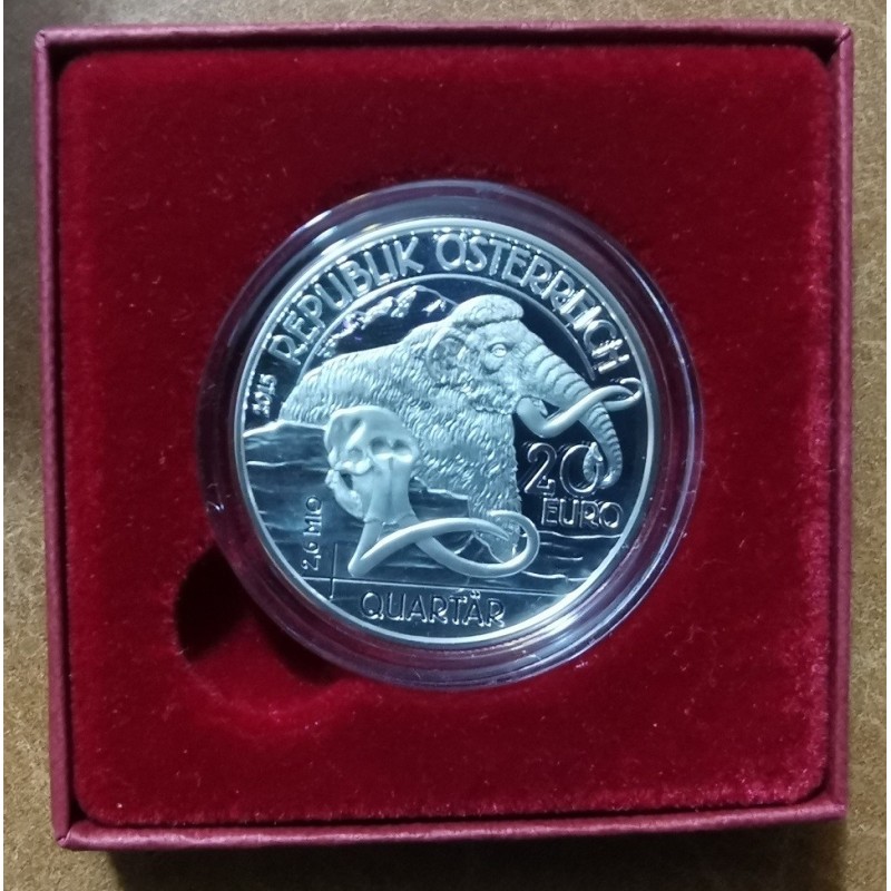 euroerme érme 20 Euro Ausztria 2015 Jurassic - Élet a Földön (Proof)