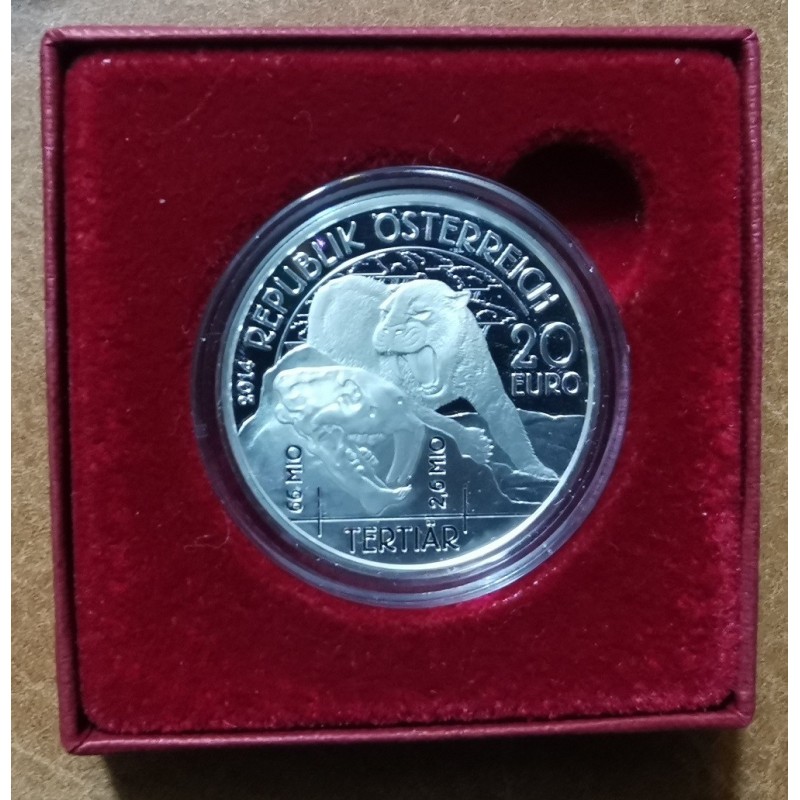 Euromince mince 20 Euro Rakúsko 2014 Terciér - Život na Zemi (Proof)