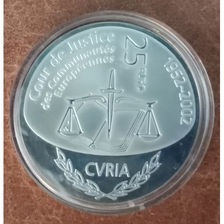 euroerme érme 25 Euro Luxemburg 2002 - Bíróság (BU)
