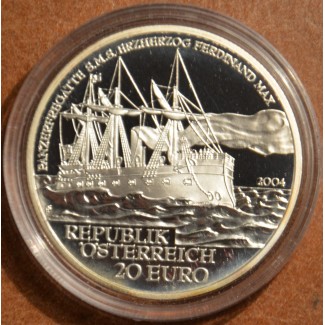 euroerme érme 20 Euro Ausztria 2004 S.M.S. Ferdinand Max (Proof)