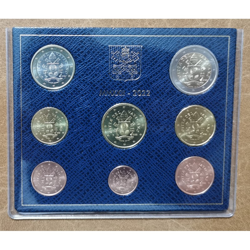 eurocoin eurocoins Vatican 2022 set of 8 coins (BU)