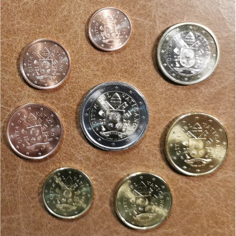Vatican 2022 set of 8 coins (UNC)