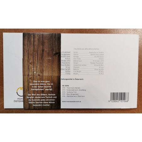 euroerme érme 10 Euro Ausztria 2013 Vorarlberg (BU)