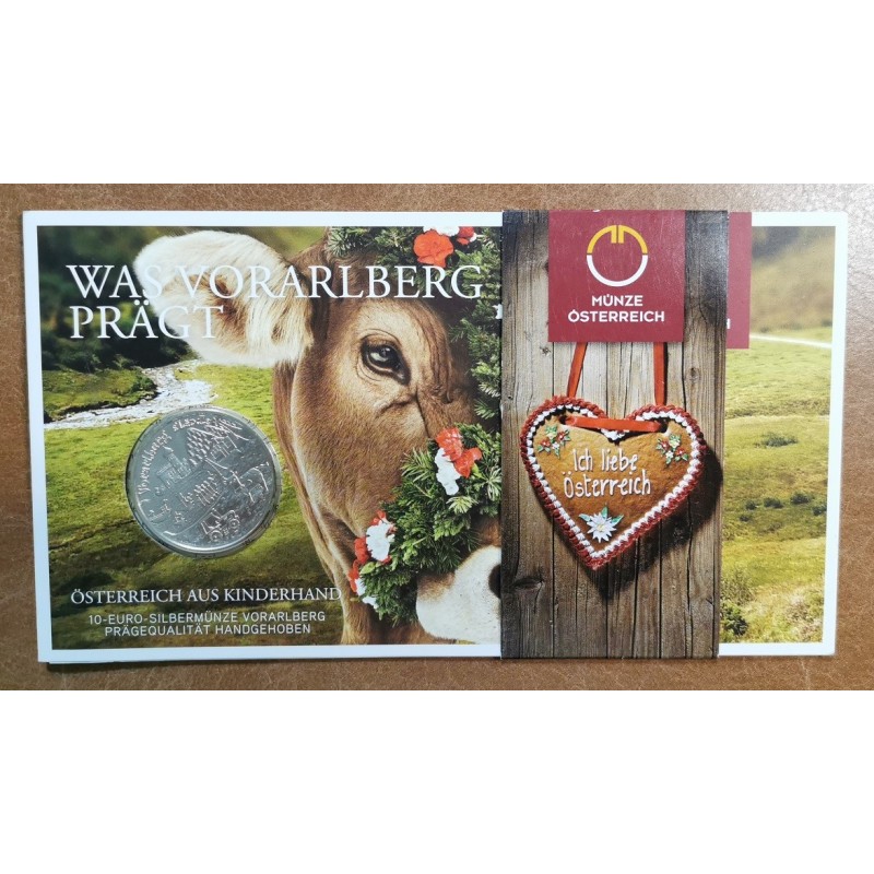 euroerme érme 10 Euro Ausztria 2013 Vorarlberg (BU)