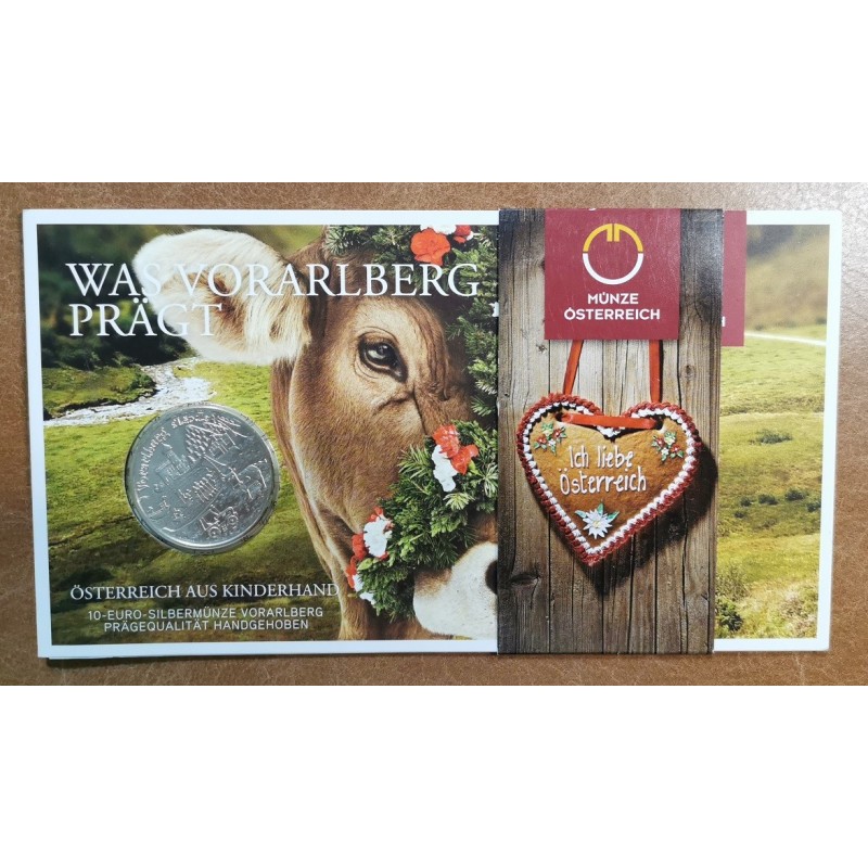 Euromince mince 10 Euro Rakúsko 2013 Vorarlberg (BU)