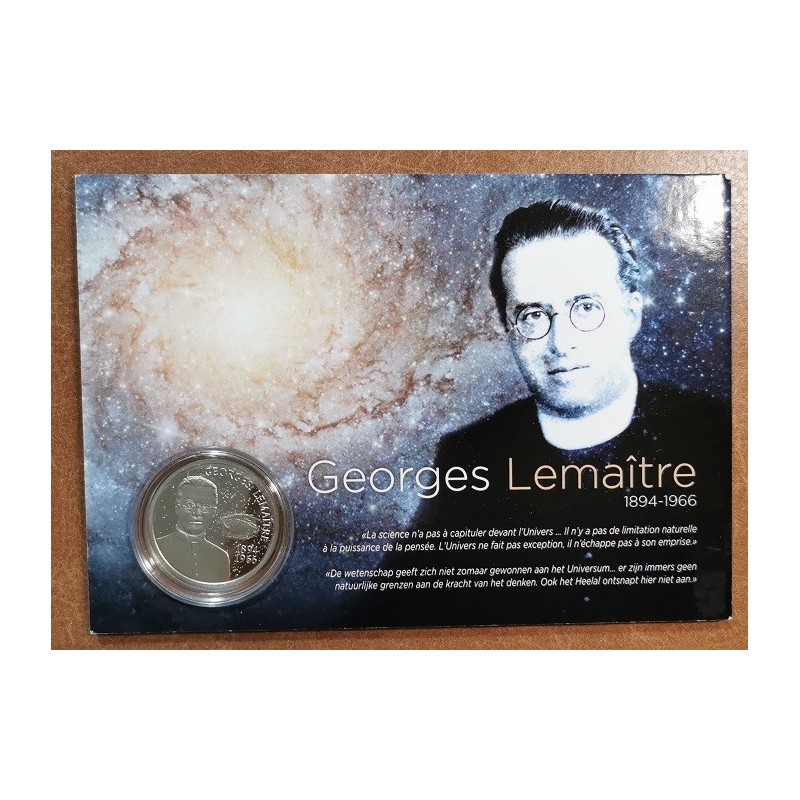 eurocoin eurocoins 5 Euro Belgium 2016 Georges Lemaitre (BU card)
