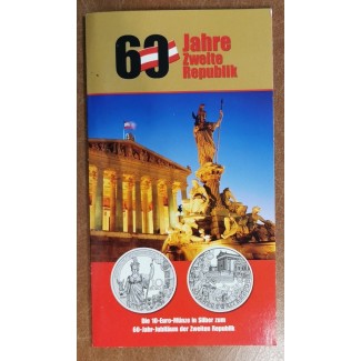 euroerme érme 10 Euro Ausztria 2005 - A köztársaság 60 éve (UNC)
