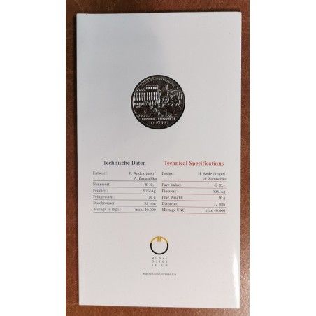 Euromince mince 10 Euro Rakúsko 2003 Schönbrunn (BU)