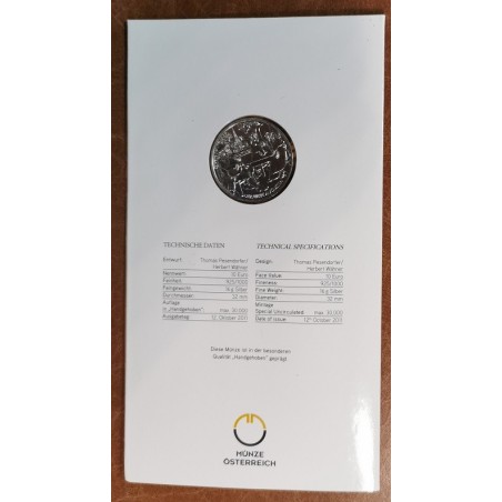 euroerme érme 10 Euro Ausztria 2011 Liebe Augustin (BU)