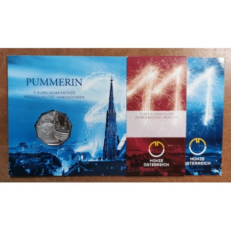 eurocoin eurocoins 5 Euro Austria 2011 Pummerin (BU)