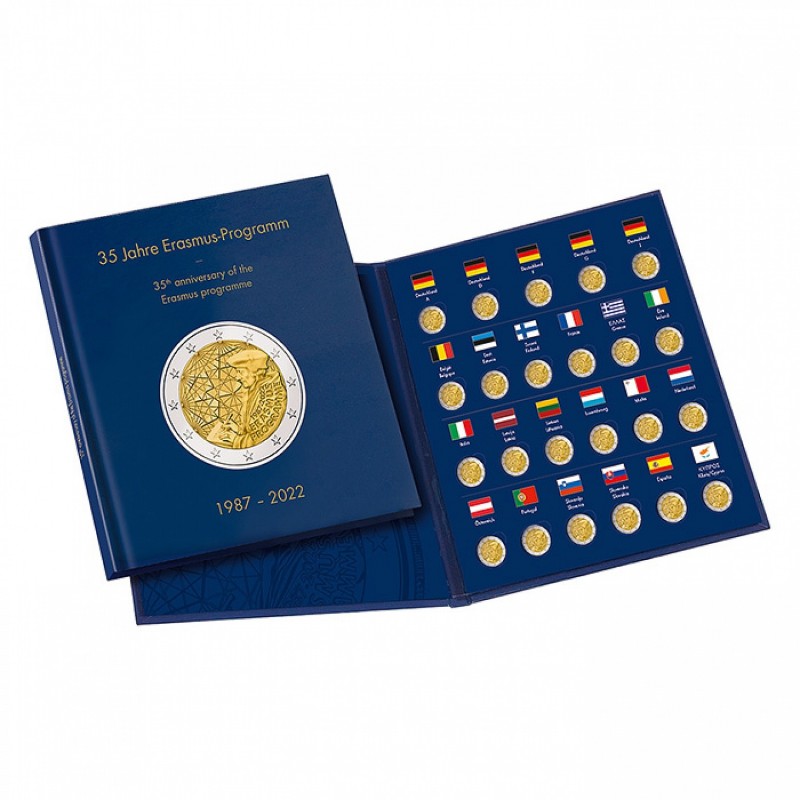 Euromince mince Erasmus - Leuchtturm Presso album na spoločné vydan...