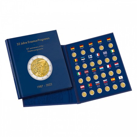 eurocoin eurocoins Erasmus - Leuchtturm Presso album for 23 coins o...