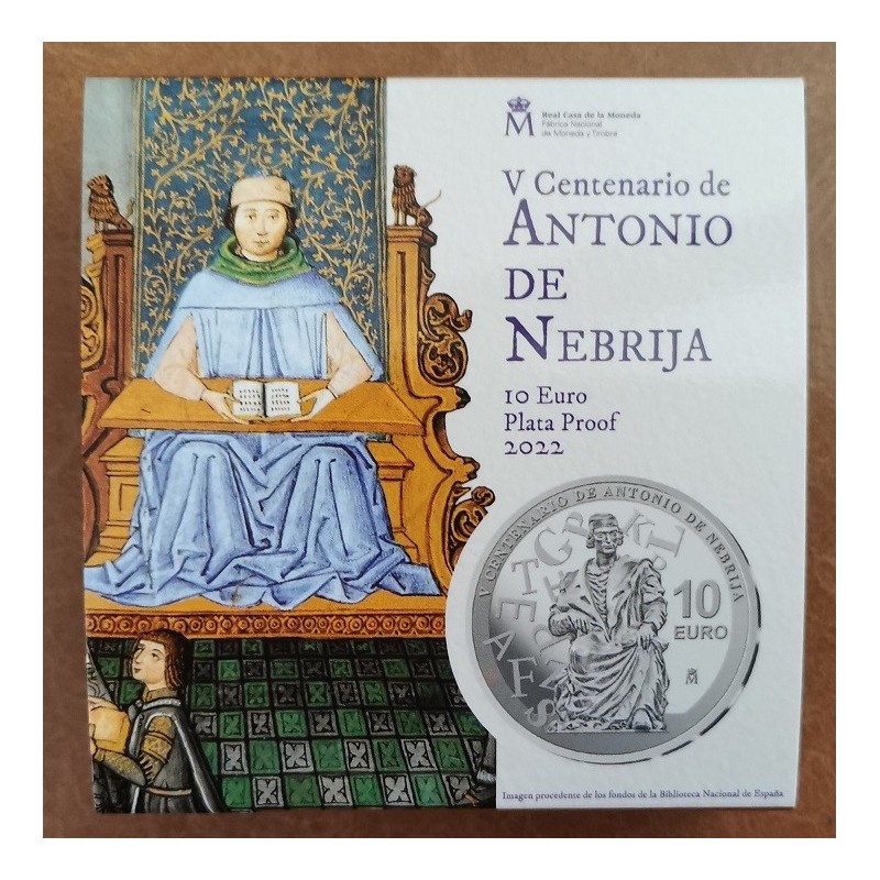 eurocoin eurocoins 10 Euro Spain 2022 - Antonio de Nebrija (Proof)