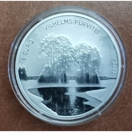 Euromince mince 5 Euro Lotyšsko 2022 Vilhelms Purvītis (Proof)