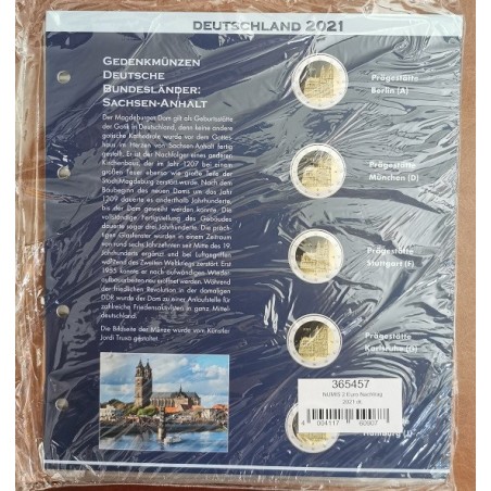 eurocoin eurocoins 2 Euro 2021 pages into Leuchtturm NUMIS albums (...
