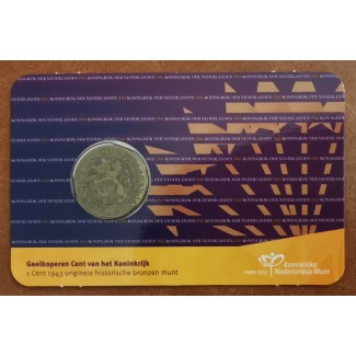 Euromince mince 1 cent Holandsko 1943 - edicia 2022 (XF)
