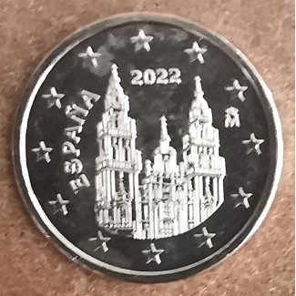 euroerme érme 2 cent Spanyolország 2022 (UNC)