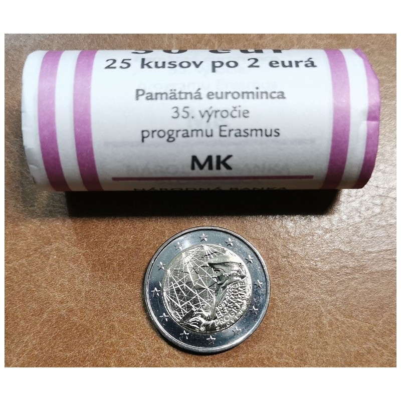 Euromince mince 2 Euro Slovensko 2022 - Erasmus program - 35. výroč...