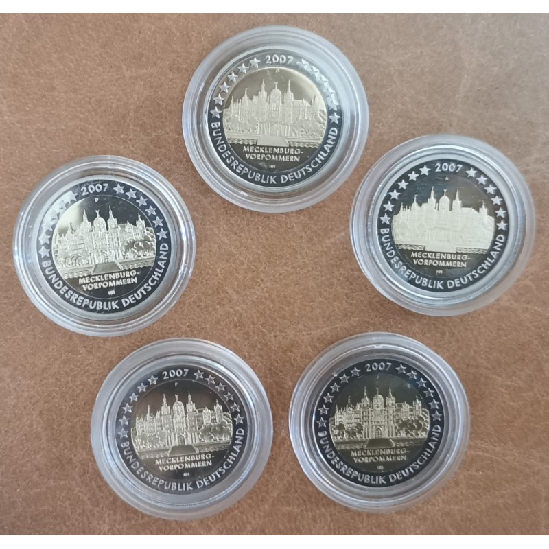 eurocoin eurocoins 2 Euro Nemecko 2007 - Mecklenburg-Vorpommern: Sc...