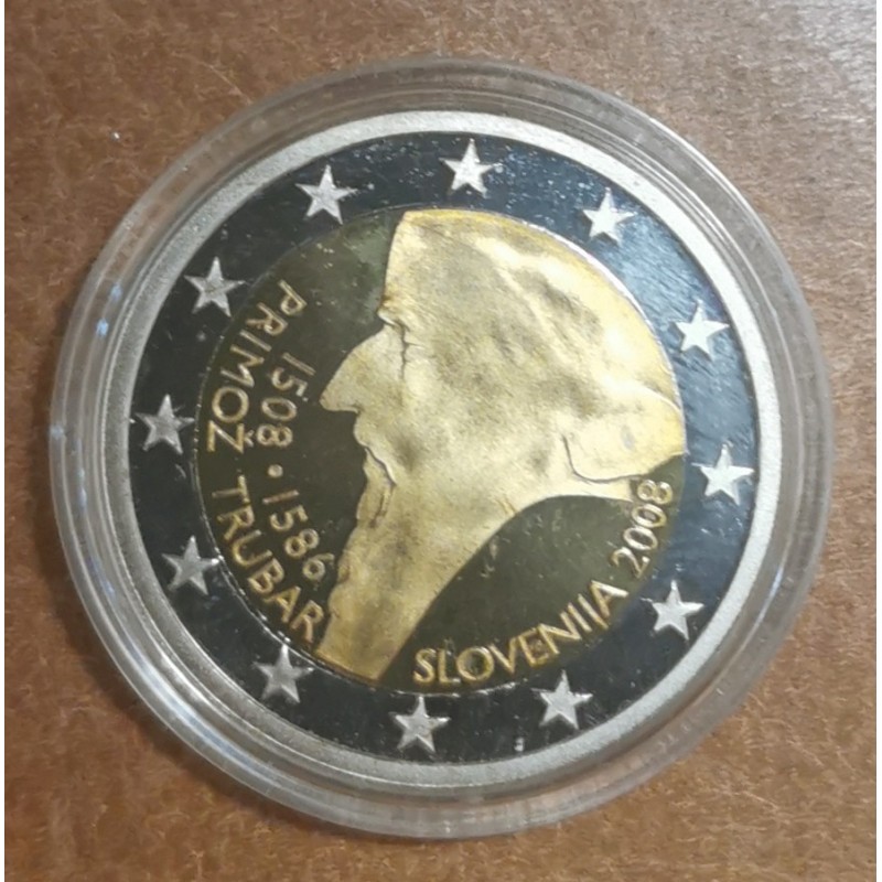 eurocoin eurocoins 2 Euro Slovenia 2008 - 500th anniversary of Prim...