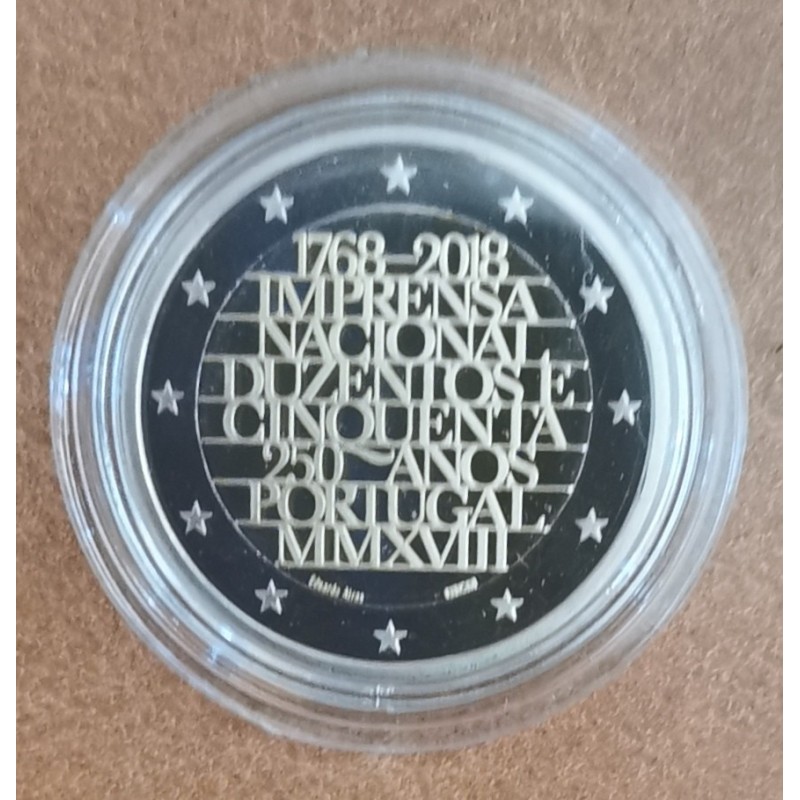 euroerme érme 2 Euro Portugália 2018 - Az INCM verde 250 éve (Proof)