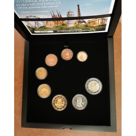 eurocoin eurocoins Austria 2022 set of coins Erasmus (Proof)