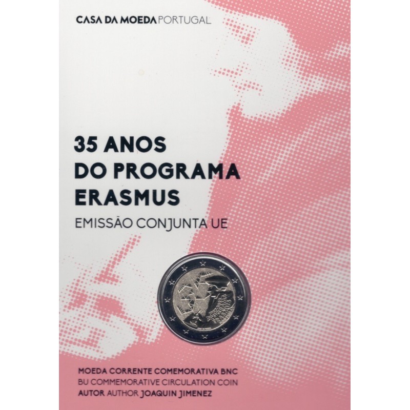 eurocoin eurocoins 2 Euro Portugal 2022 - Erasmus program (BU)