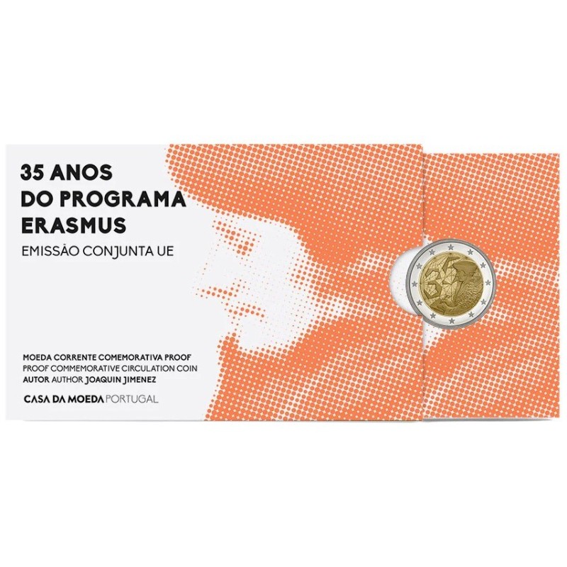 eurocoin eurocoins 2 Euro Portugal 2022 - Erasmus program (Proof)