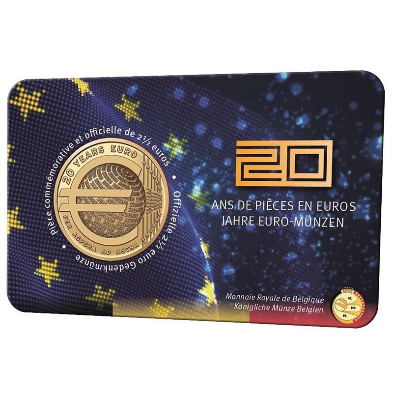 eurocoin eurocoins 2,5 Euro Belgium 2022 - 20 year of Euro (BU / fr...