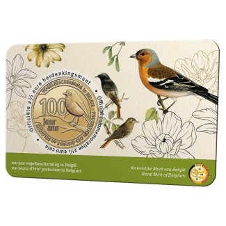 Euromince mince 2,5 Euro Belgicko 2022 - Ochrana vtákov (BU / holan...