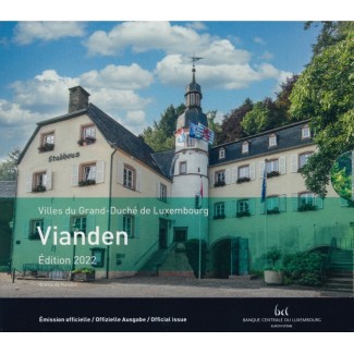 Euromince mince Luxembursko 2022 sada s pamätnou mincou Vlajka (BU)