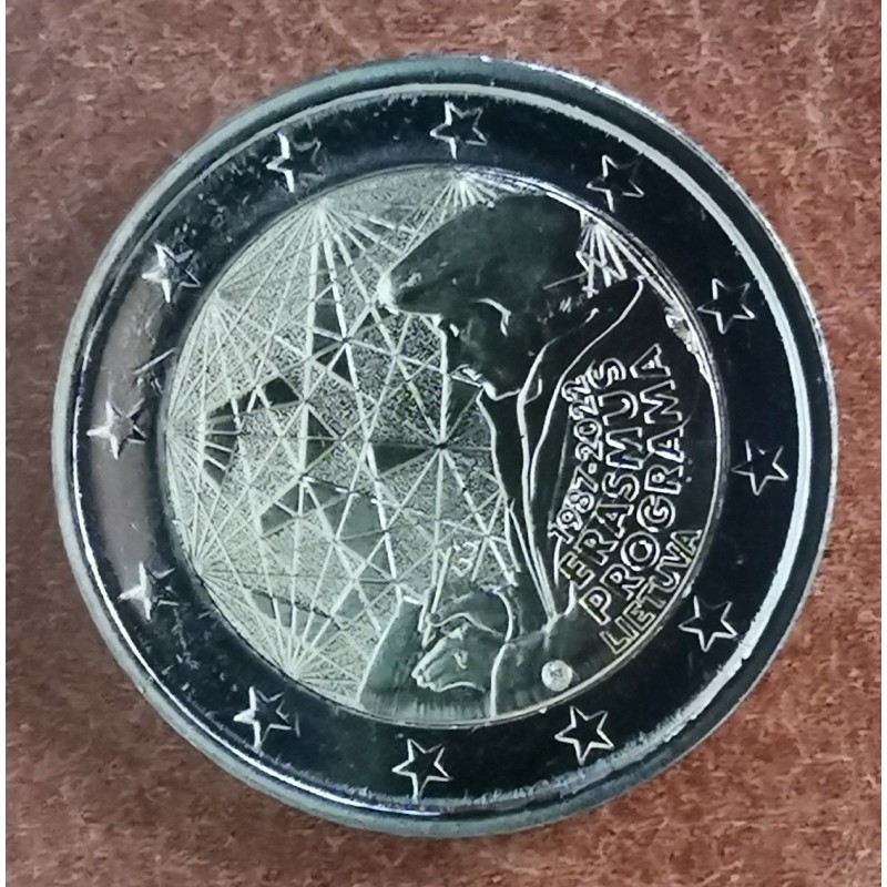 eurocoin eurocoins 2 Euro Lithuania 2022 - Erasmus program (UNC)