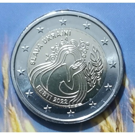 eurocoin eurocoins 2 Euro Estonia 2022 - Ukraine and freedom (BU)