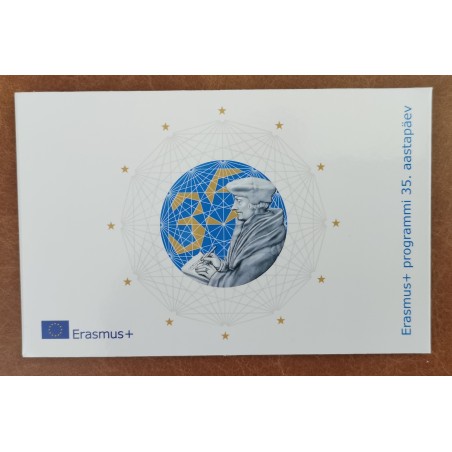 Euromince mince 2 Euro Estónsko 2022 - Erasmus program - 35. výroči...