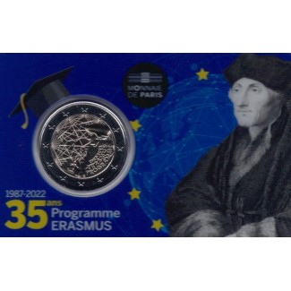 euroerme érme 2 Euro Franciaország 2022 - Erasmus Program (BU)