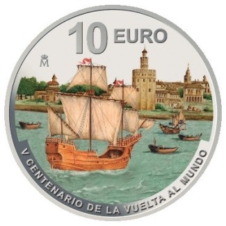 euroerme érme 10 Euro Spanyolország 2022 - Földkörüli út (Proof)