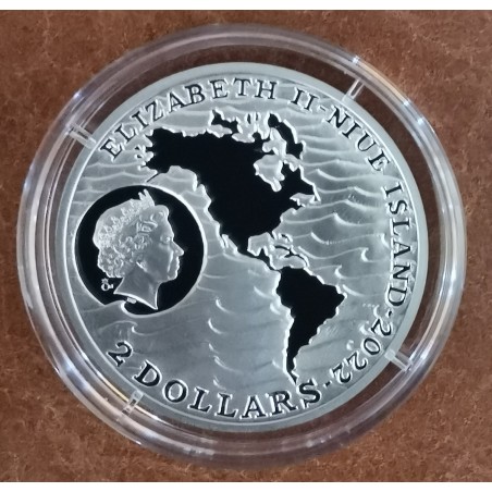 Euromince mince 2 doláre Niue 2022 - Objavenie Ameriky - Krištof Ko...