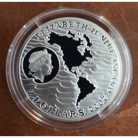 eurocoin eurocoins 2 dollars Niue 2022 - Discovery of America - Lei...